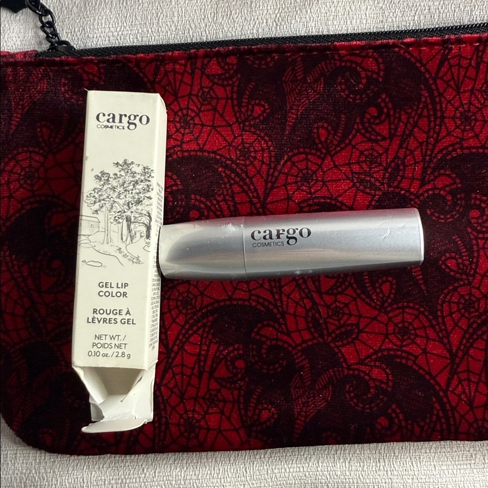 Ipsy Red & Black Patterned Cometic Bundle - Picture 7 of 9